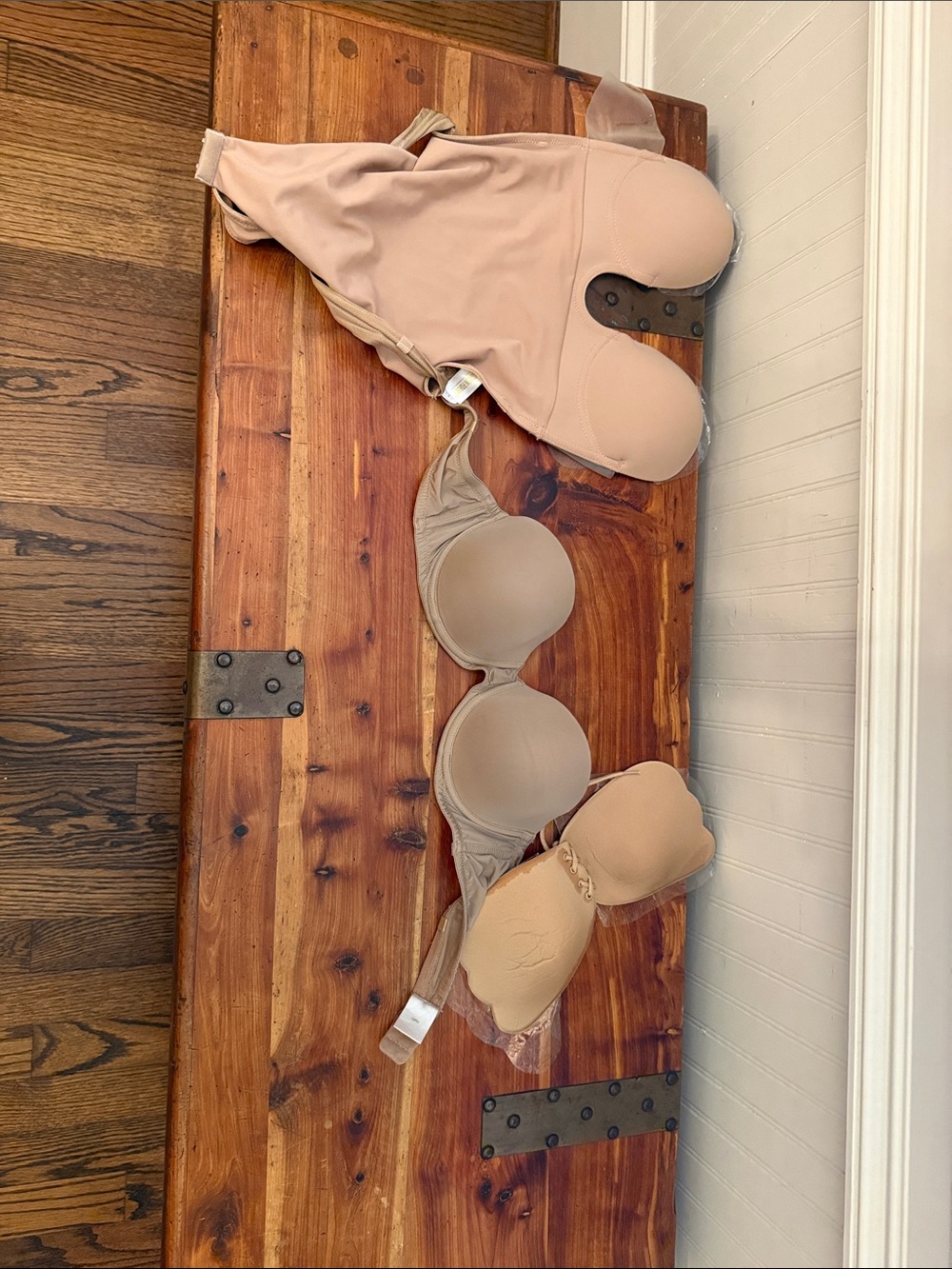 Bundle of strapless bras